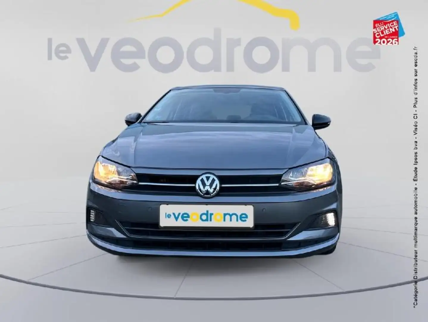 Volkswagen Polo 1.0 TSI 95ch IQ.Drive Euro6d-T Radar AV/AR Carplay Gris - 2