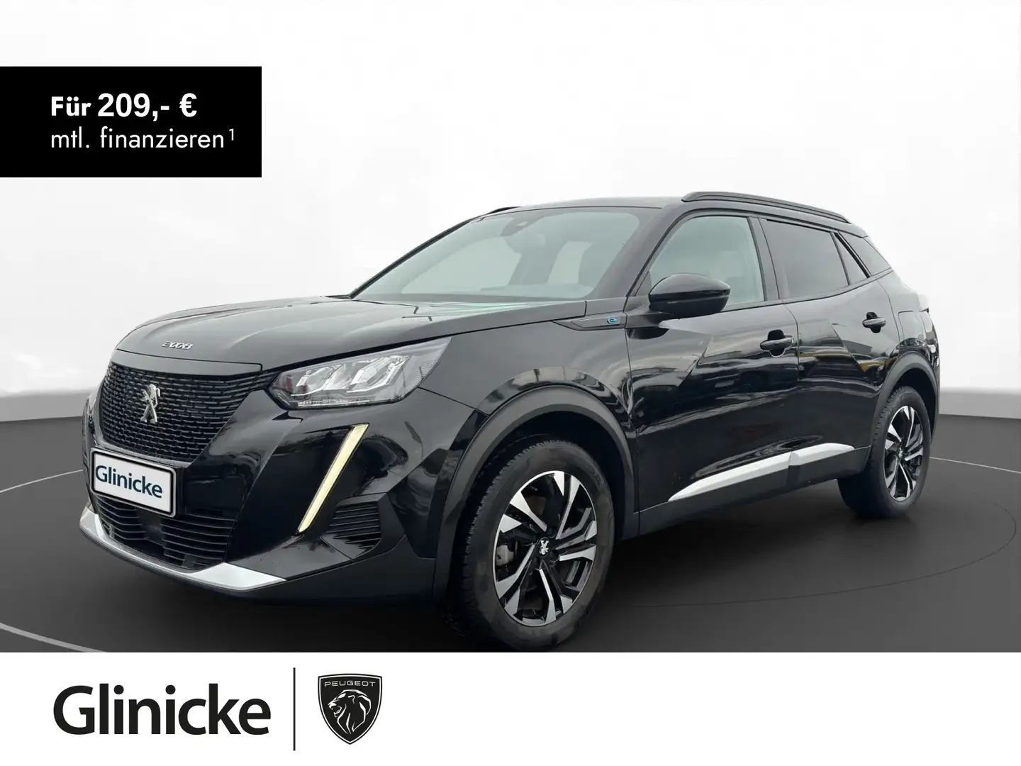 Peugeot 2008 Elektro 97,3% Allure Pack Kamera SHZ ACC PD Noir - 1