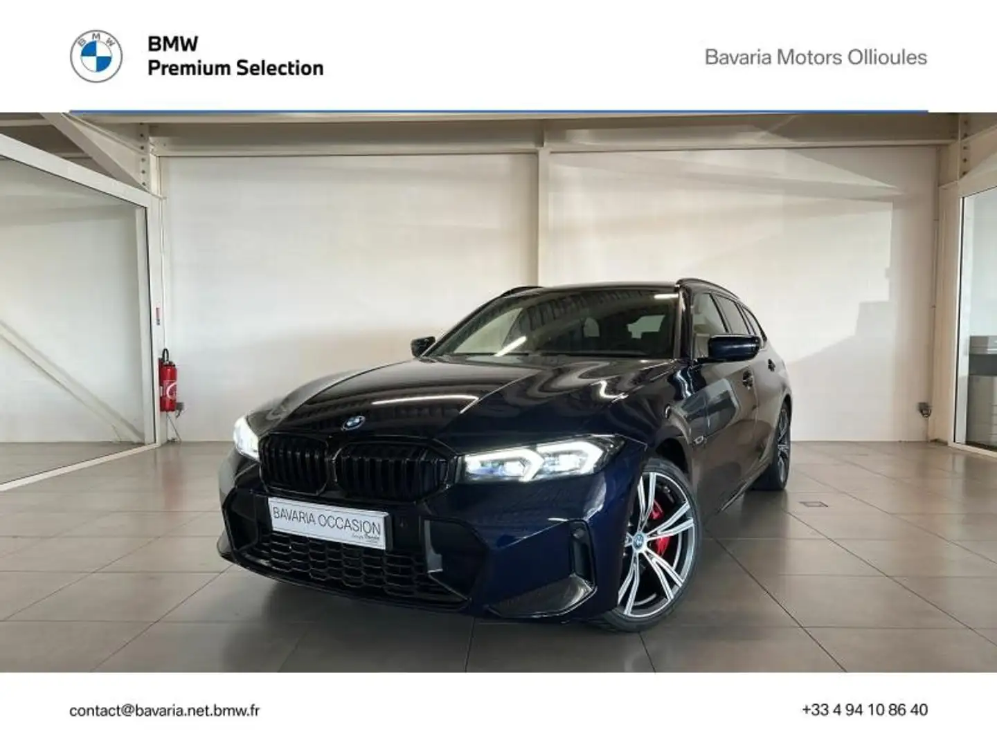 BMW 330 330eA xDrive 292ch M Sport Bleu - 1