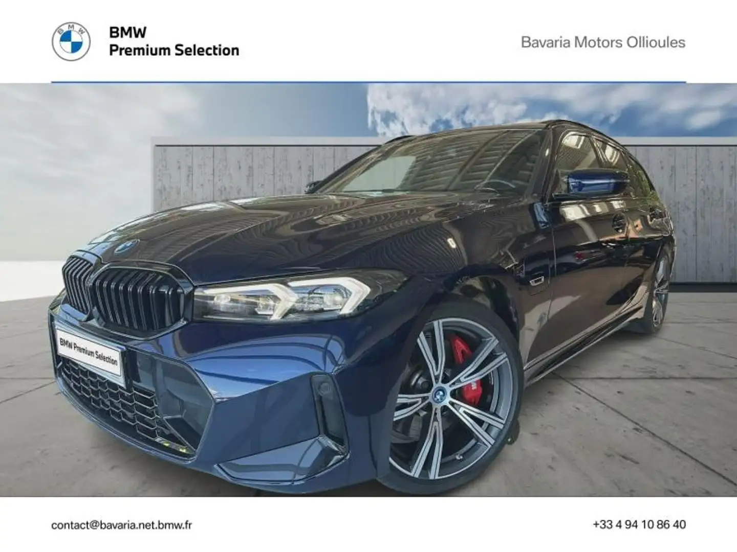 BMW 330 330eA xDrive 292ch M Sport Bleu - 1