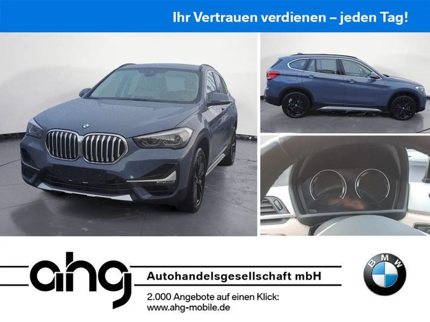 BMW X1 sDrive20i xLine Steptronic DCT Klimaaut. AHK Grau - 1