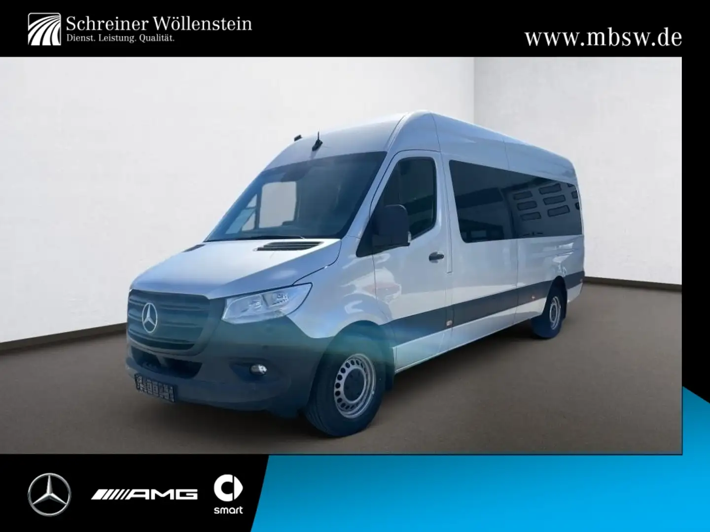 Mercedes-Benz Sprinter 317 Tourer L3H2 *Stdhzg*AUT*MBUX*RKam* Argent - 1