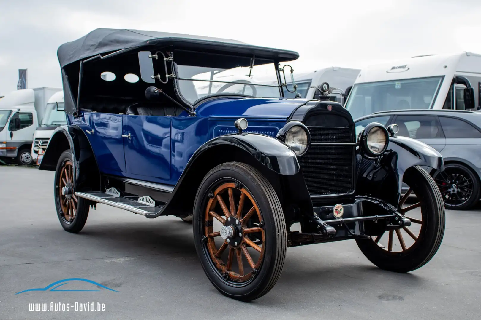 Oldtimer Willys Knight 1920 Model “20” A Touring Convertible / OLDTIMER / ZELDZAAM / CABRIO / LEDER ! Blau - 1