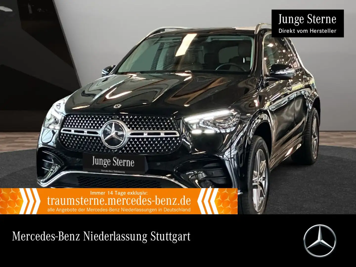 Mercedes-Benz GLE 350 de 4M AMG+PANO+360+AHK+MULTIBEAM+20"+SPUR Schwarz - 1