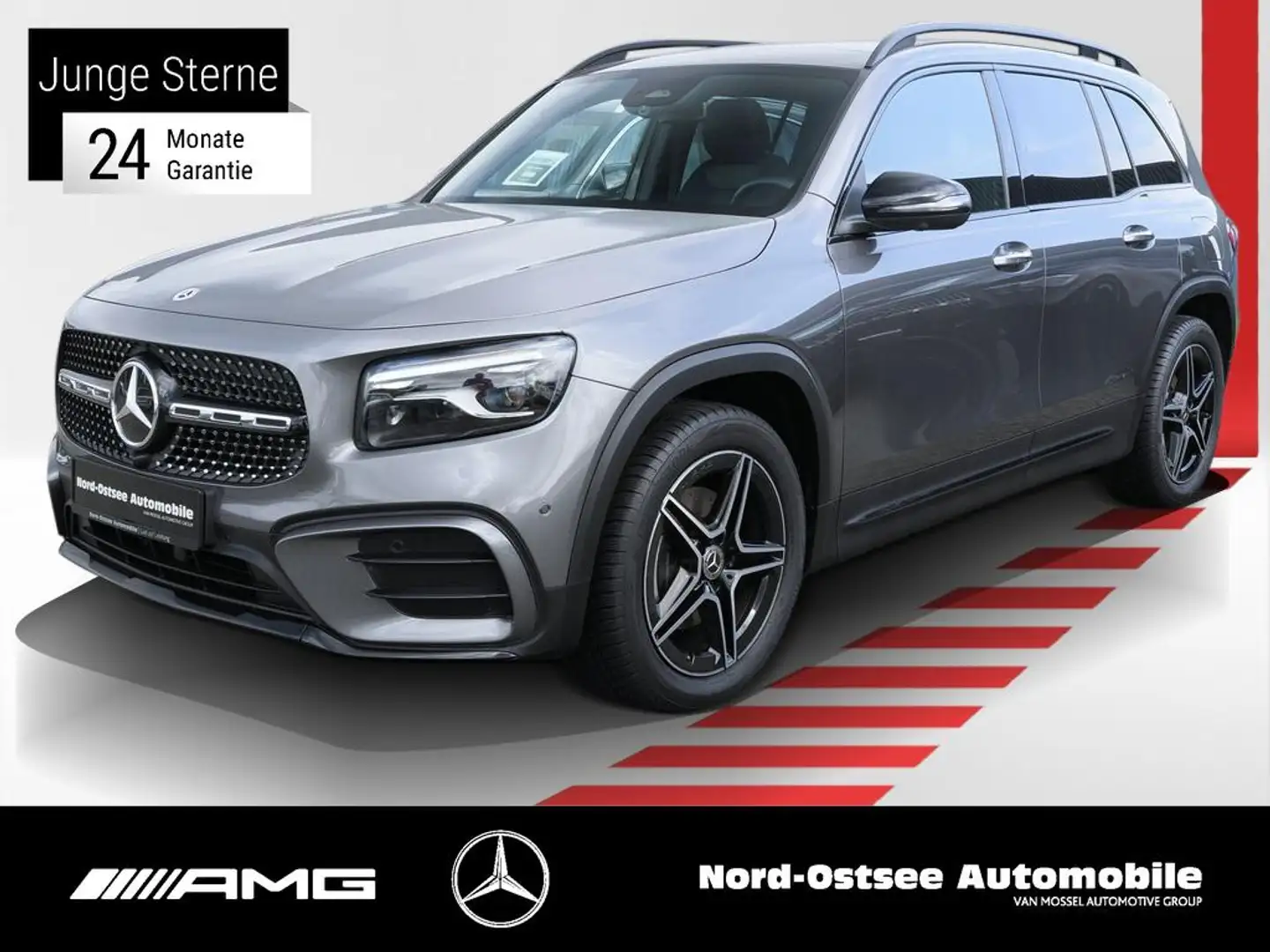 Mercedes-Benz GLB 200 360°KAM MULTIBEAM NIGHT AHK PANO Grijs - 1