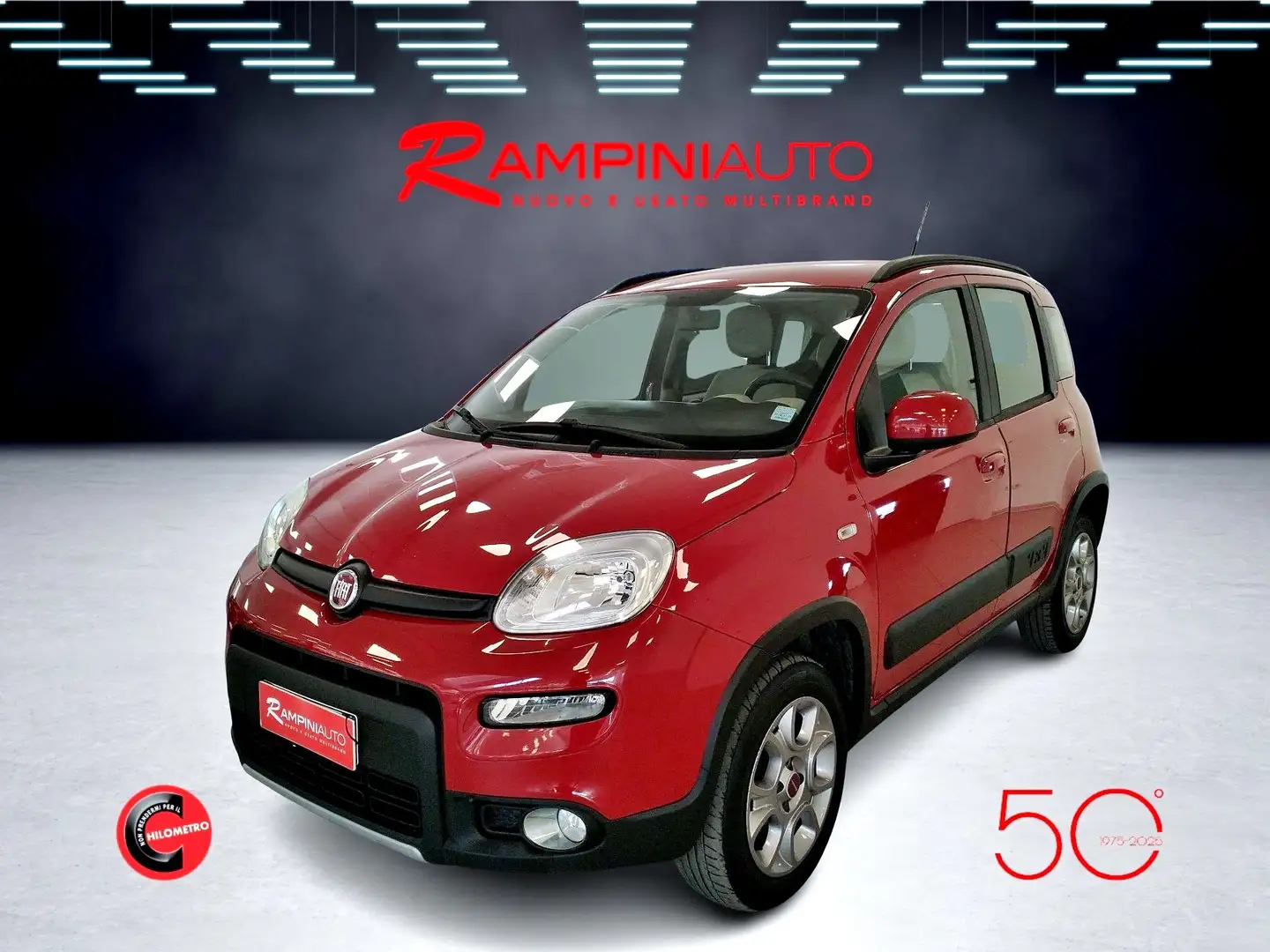 Fiat Panda 1.3 MJT 95 CV 4x4 Unico Proprietario PRONTA CONSEG Rouge - 2