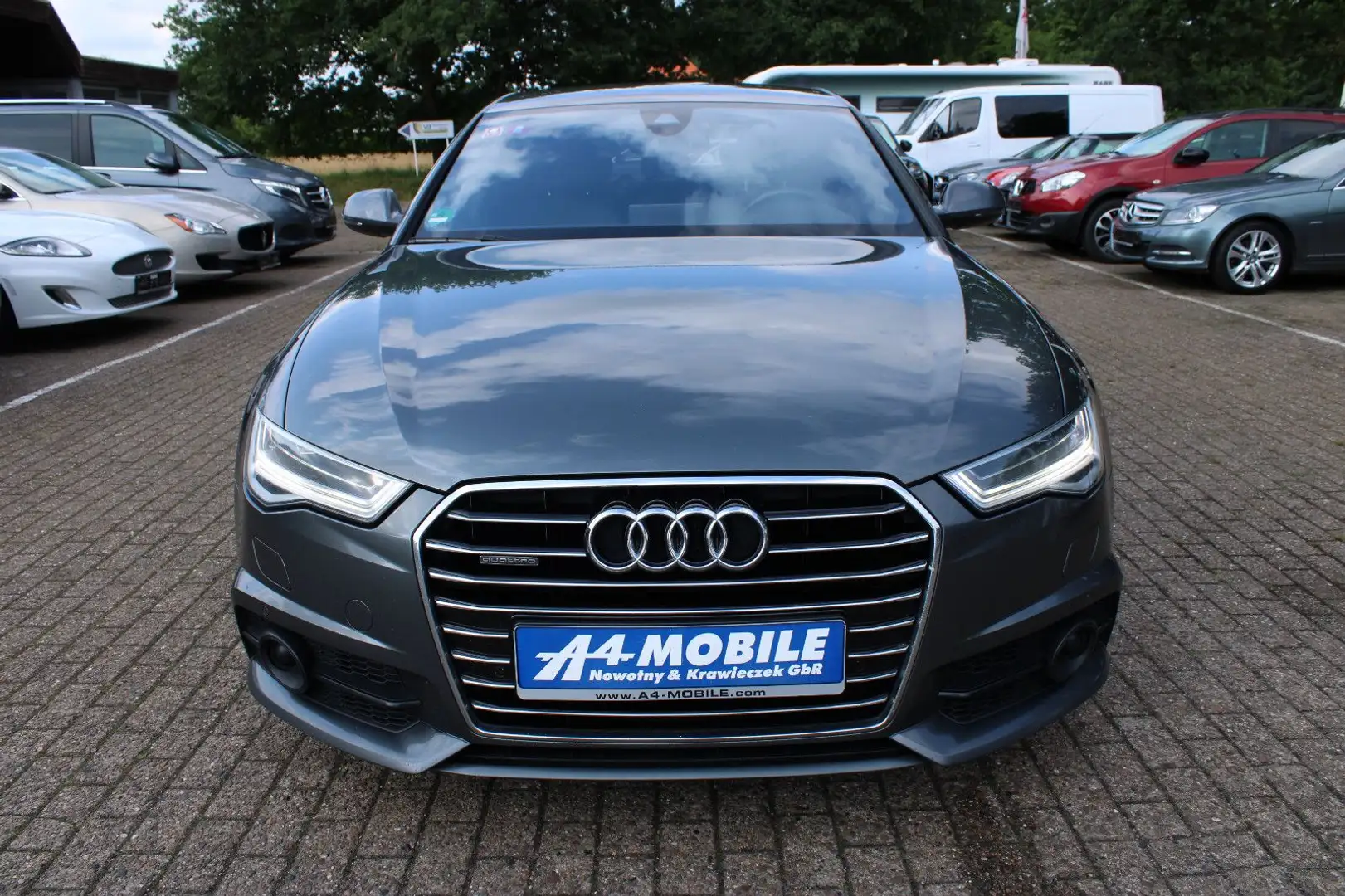 Audi A6 3.0 TDI quattro S-Line Softclose Head-Up BOSE Grijs - 2