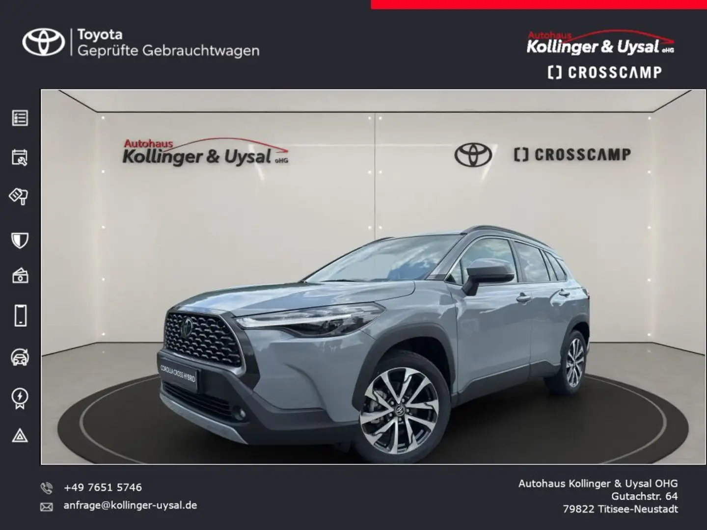 Toyota Corolla Cross Hybrid 1.8 VVT-i Team DK | TZ Grau - 1