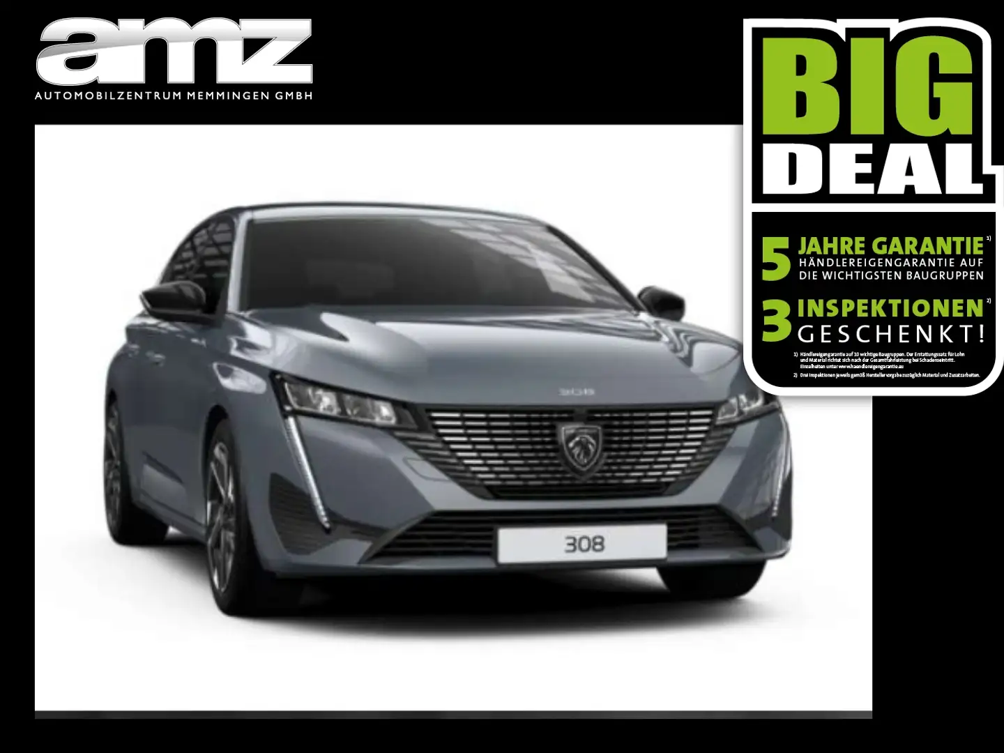 Peugeot 308 Hybrid 136 DCS6 Sitzheizung-Automatik-LED Grau - 1
