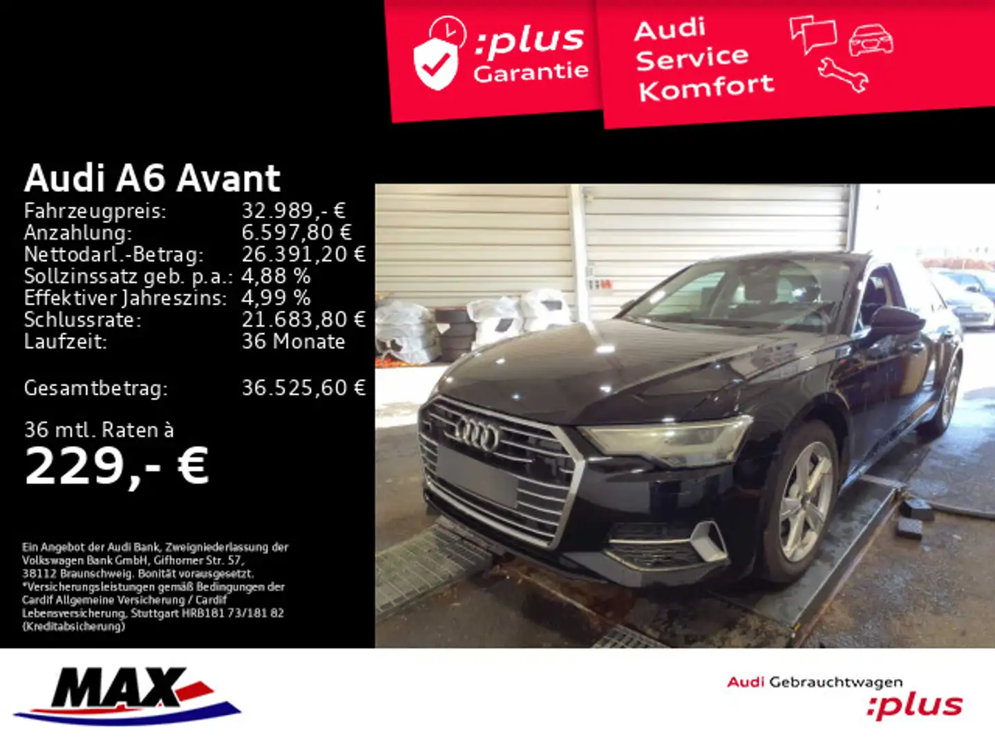 Audi A6 45 TFSI QUATTRO SPORT LED+MMI NAVI+PDC+ Schwarz - 1