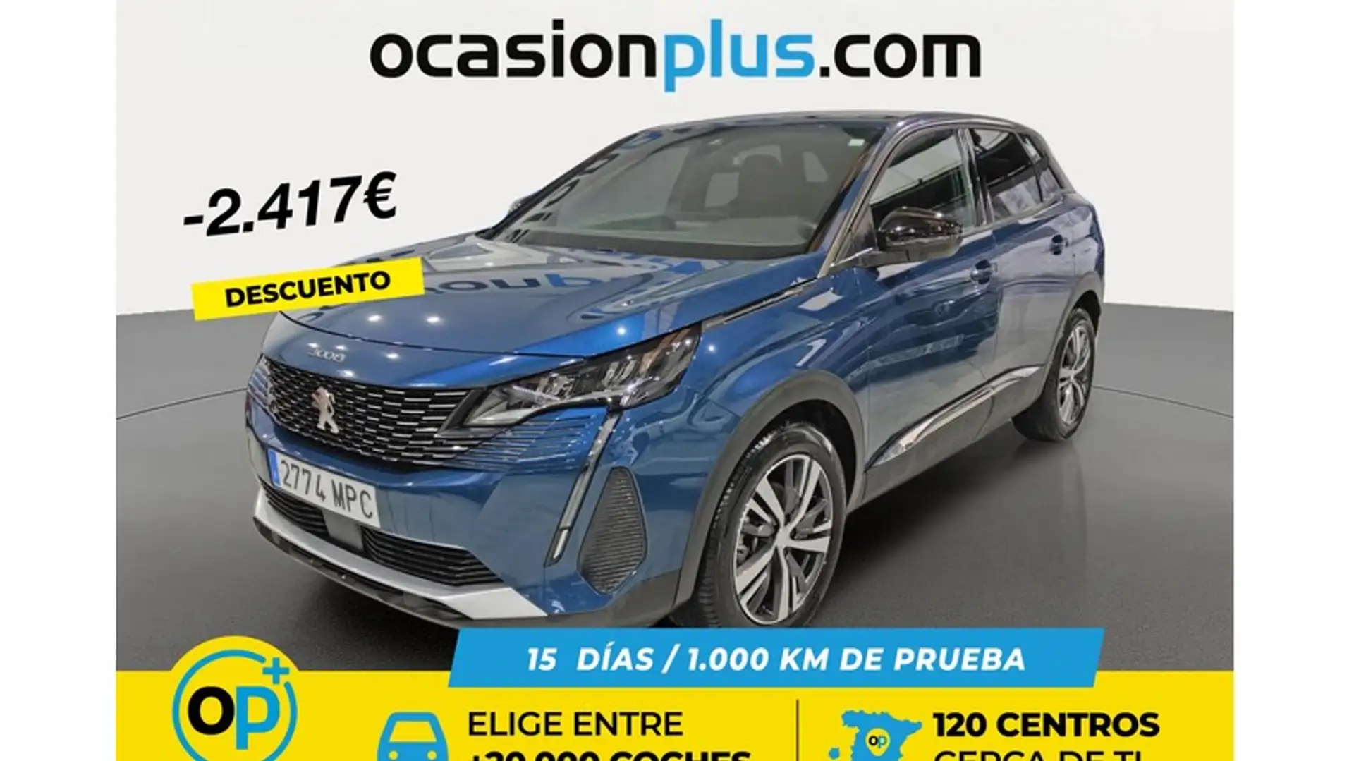Peugeot 3008 1.2 PureTech S&S Allure 130 Bleu - 1