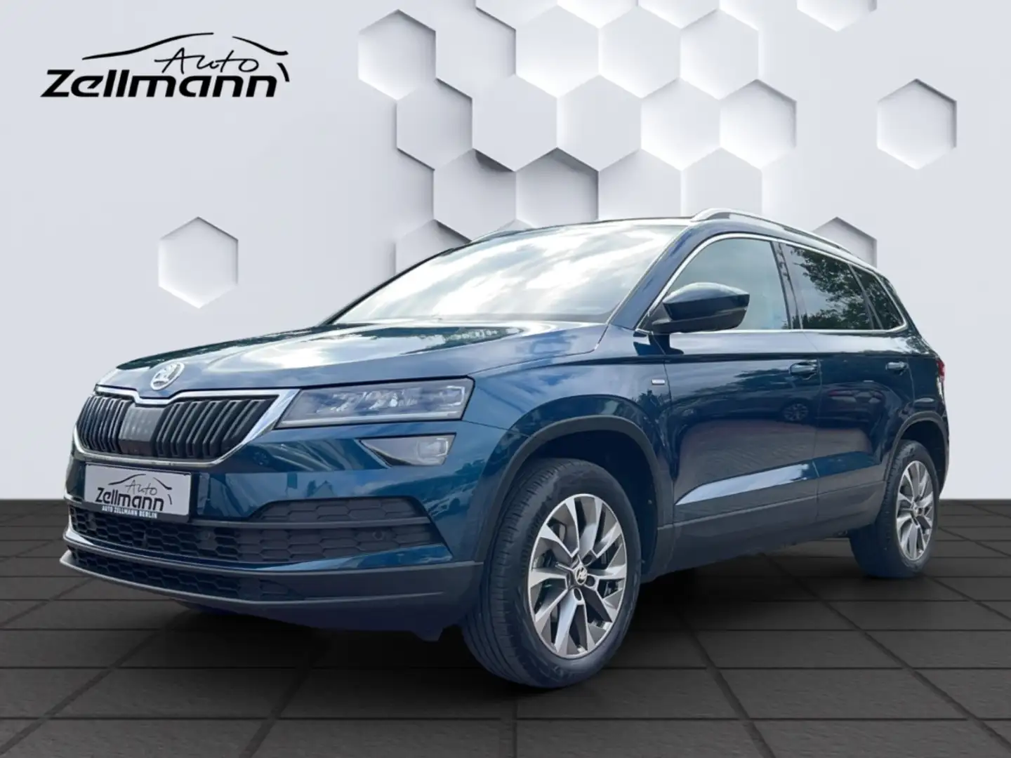 Skoda Karoq 1.5 TSI ACT Clever DSG 110kW PanoSchiebedach Rückf Blau - 1