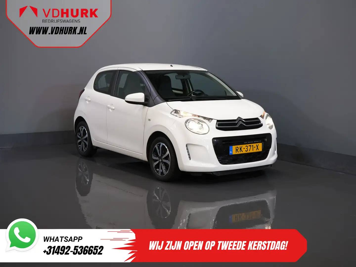 Citroen C1 1.0 e-VTi Shine ZEER NETTE AUTO/ NL Auto/ Weinig K Weiß - 1