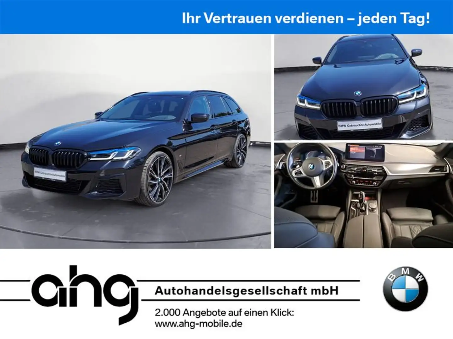 BMW 540 i xDrive Touring M Sportpaket Innovationsp. Zwart - 1