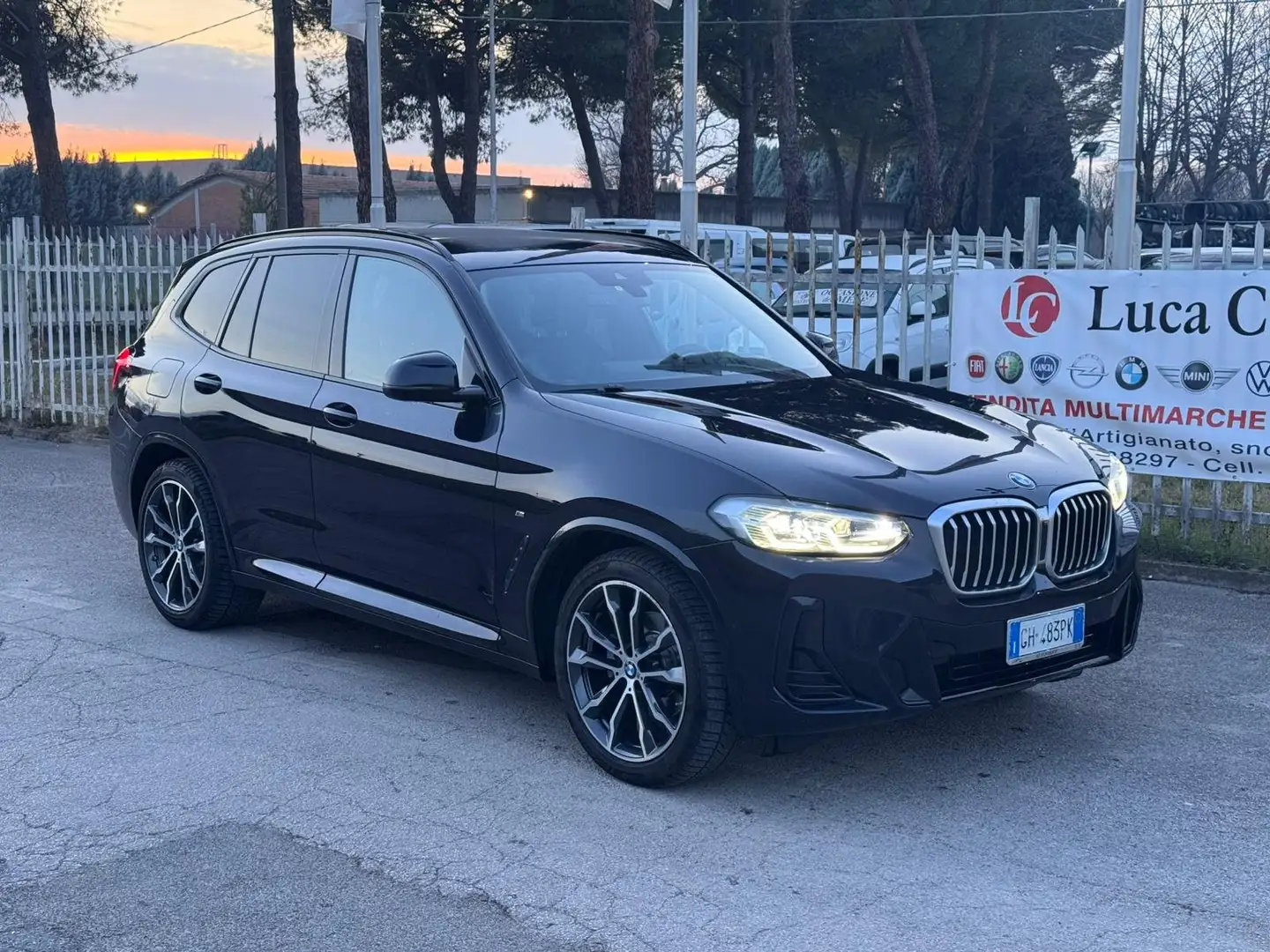 BMW X3 2021 xdrive20d mhev 48V Msport auto Bleu - 1