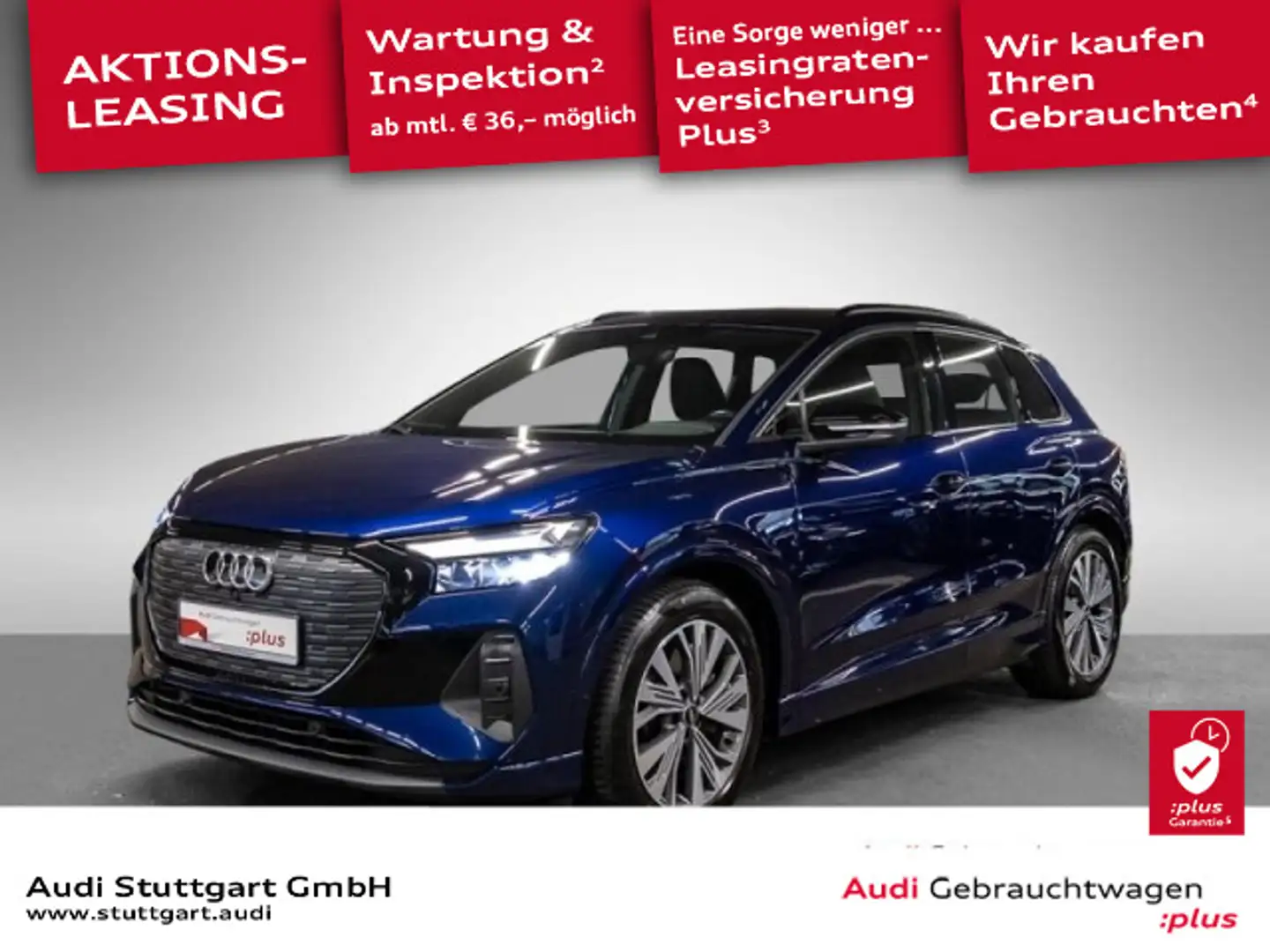 Audi Q4 e-tron Q4 40 e-tron advanced S line AHK Standklima Kam Blau - 1