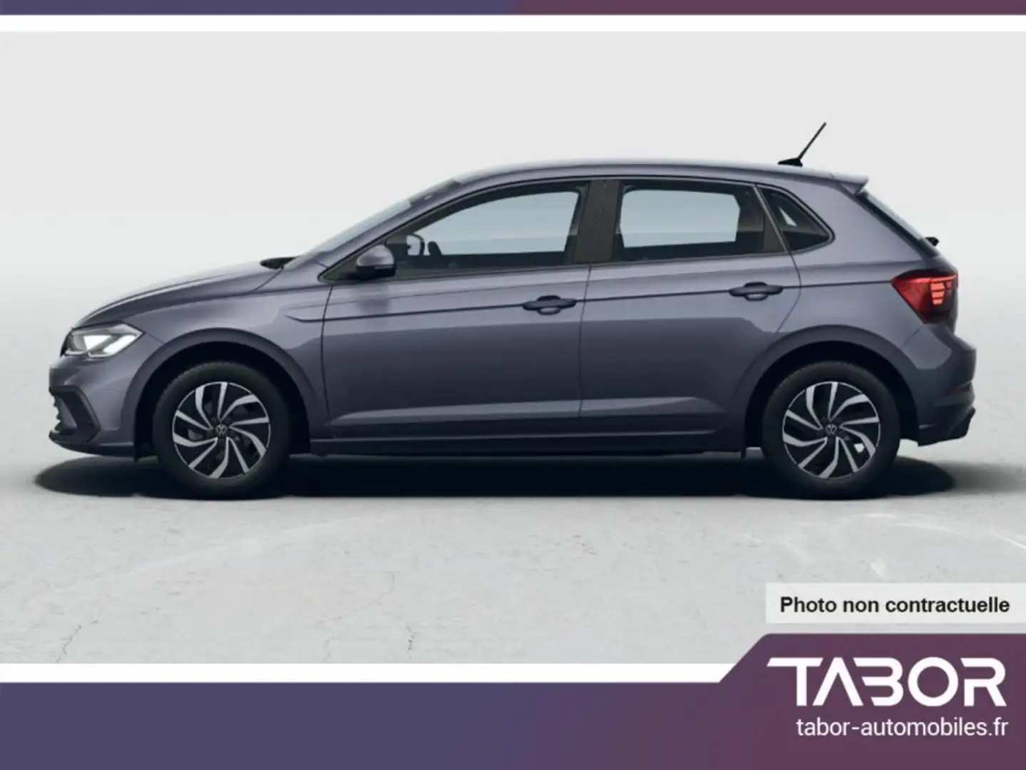 Volkswagen Polo 1.0 TSI 80 LED 15p Reg AppC PDC Gris - 2
