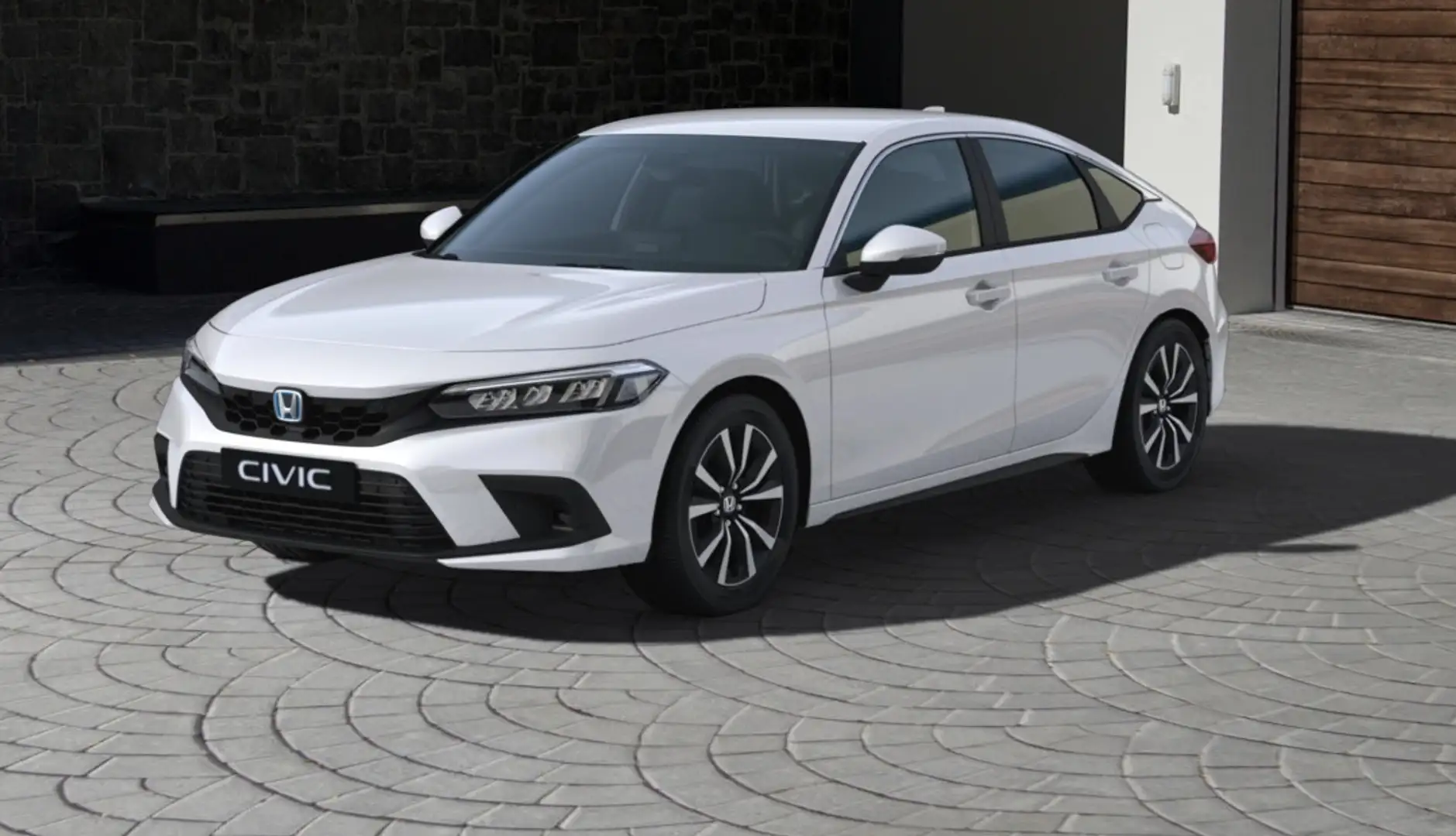 Honda Civic 2.0 e:HEV Elegance | € 1800,- Voorraad voordeel! | Wit - 1