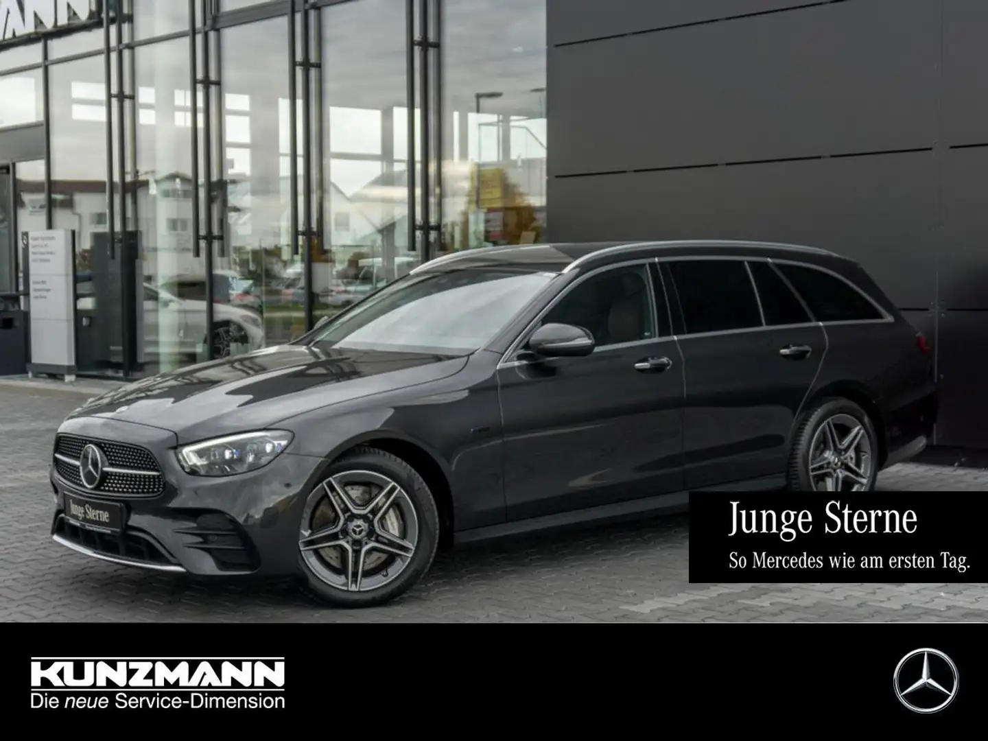 Mercedes-Benz E 300 de T AMG/Avantgarde Distronic+ Memory Gris - 1