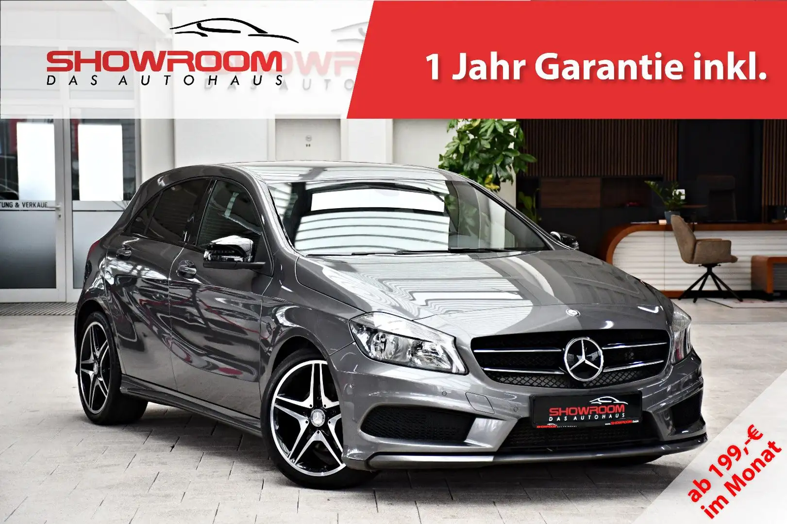 Mercedes-Benz A 200 A200d Automatik AMG-Line Nightpaket Navi HarmanK Grau - 1