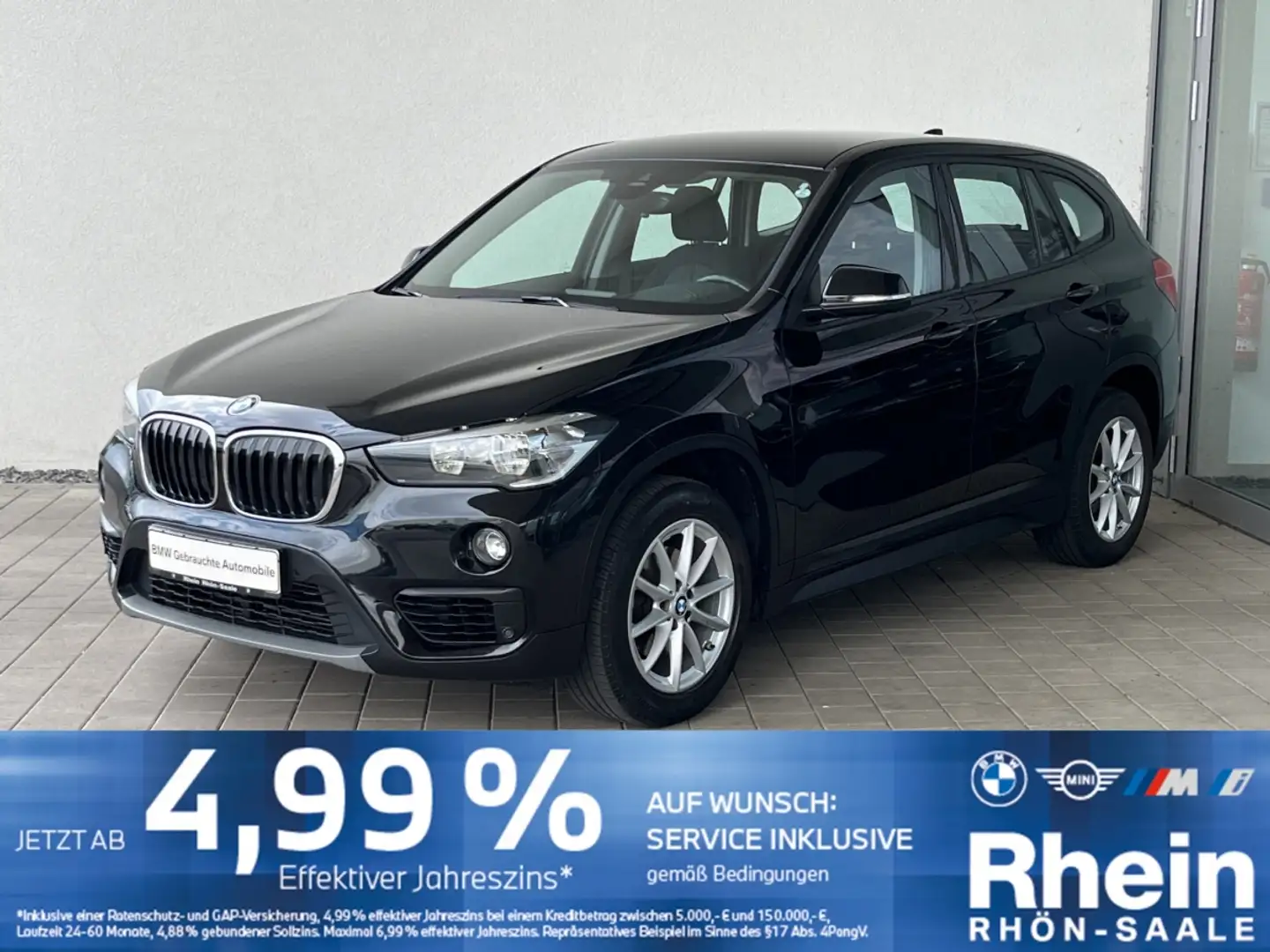 BMW X1 sDrive18i Advantage Navi+.HUD.AHK.RfK.Tempoma Schwarz - 1