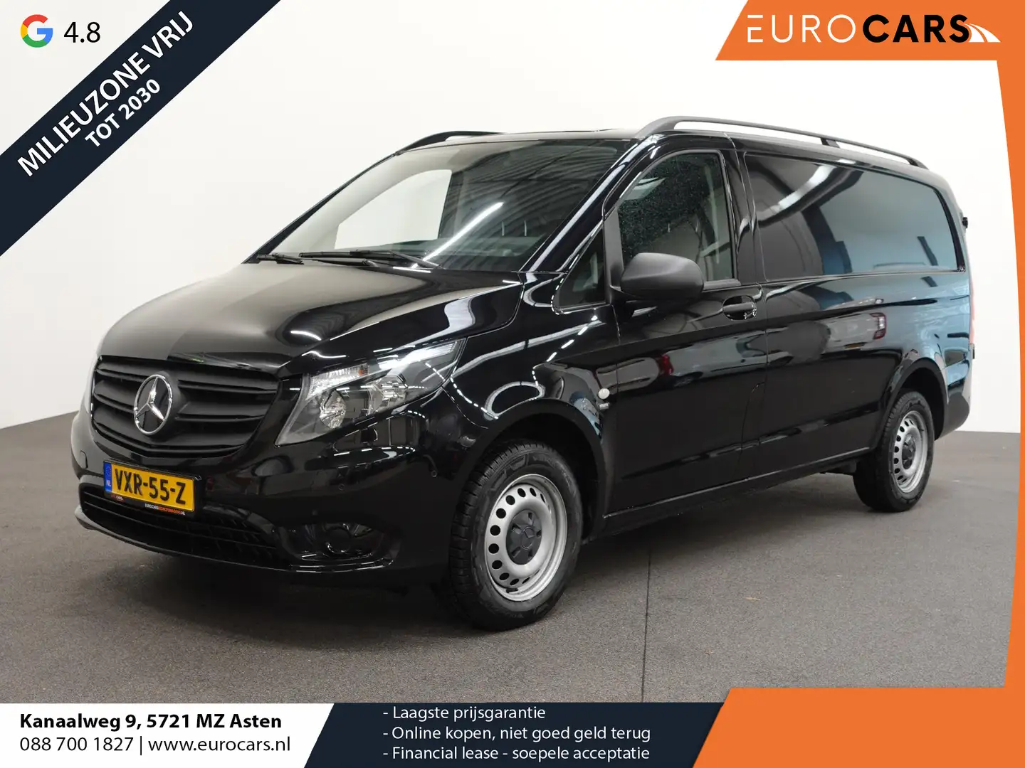 Mercedes-Benz Vito 114 CDI Lang Automaat Airco Bluetooth Camera Trekh Noir - 1