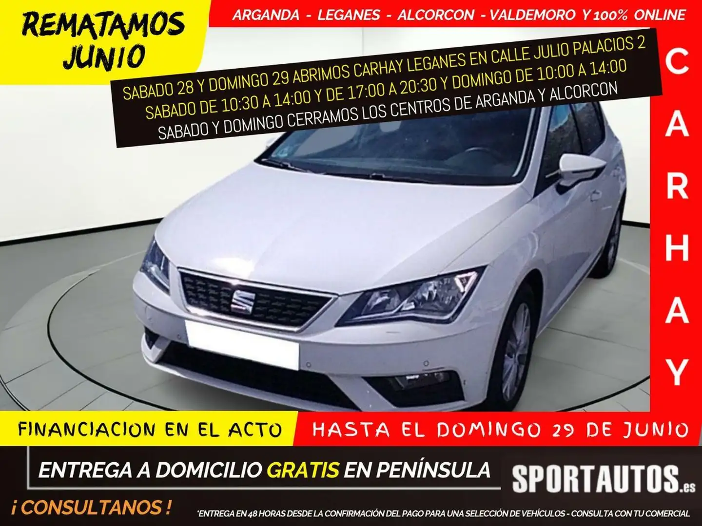 SEAT Leon 1.4 TGI GNC St&Sp Style Bianco - 1