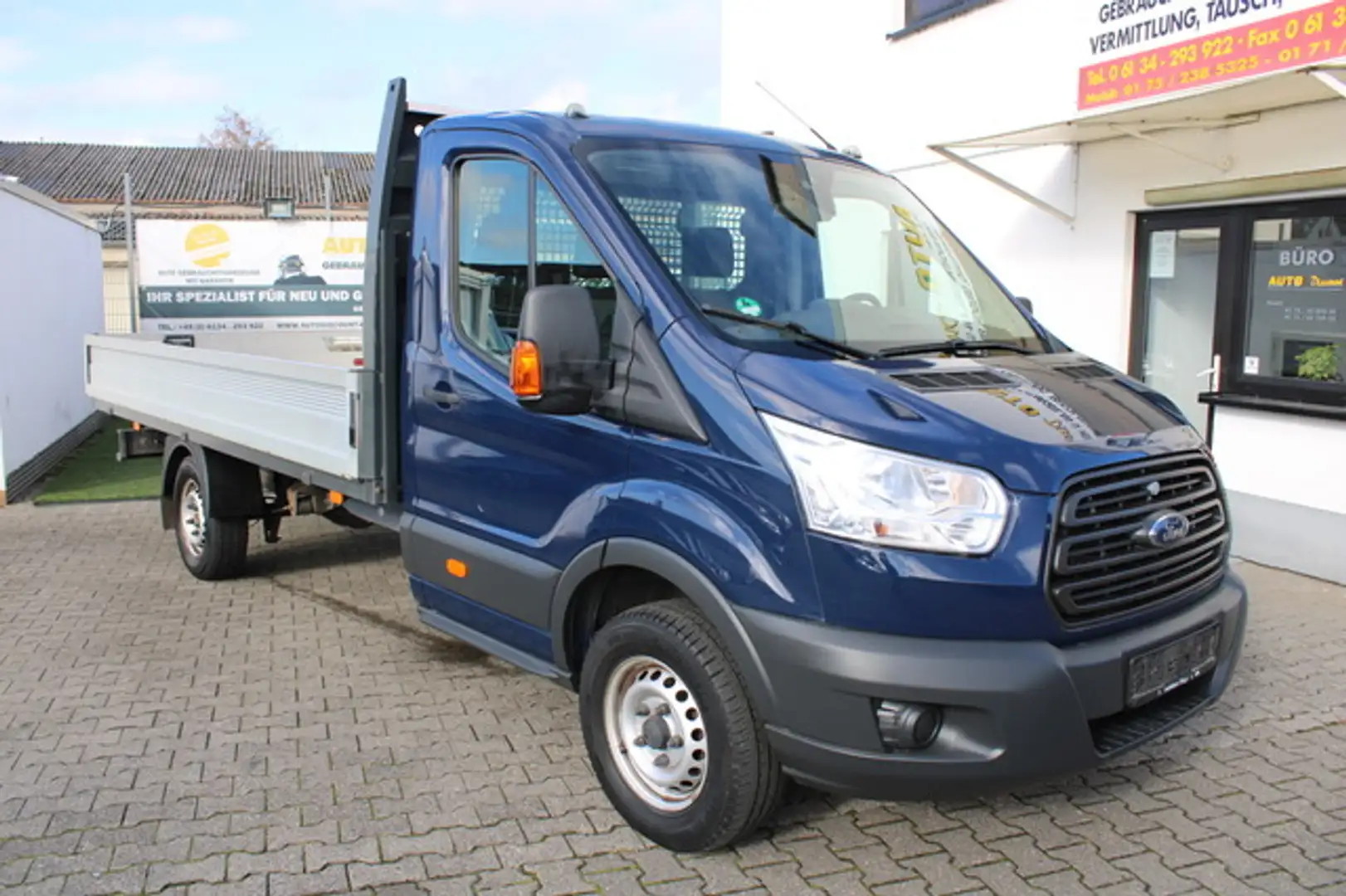Ford Transit Pritsche L4 wenig km*Mwst. ausw.*TOP gepflegt Blau - 1