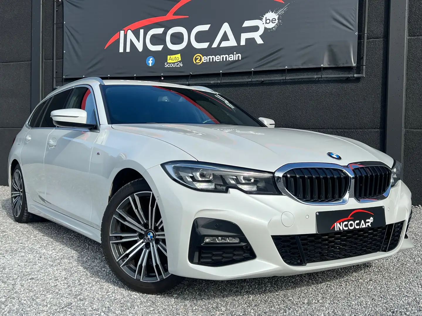 BMW 318 Touring dA * Pack M / GARANTIE 1 AN ✅* Blanco - 1