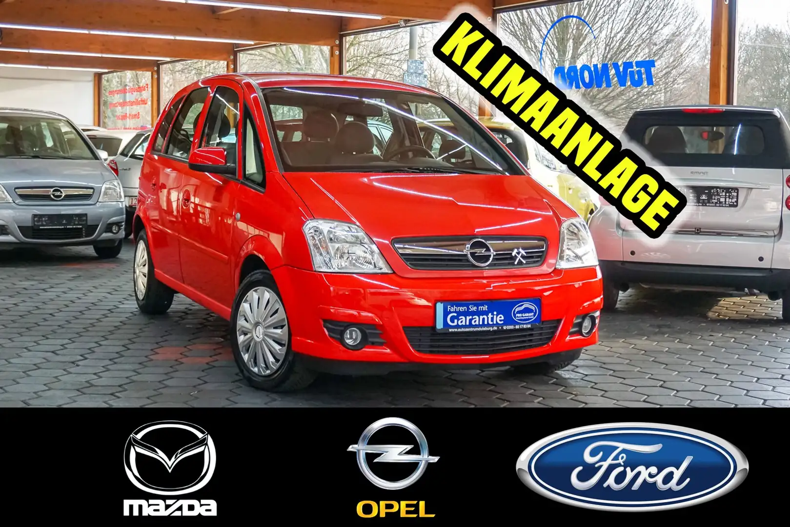Opel Meriva 1.6 Edition Klima 2.Hand Allwetterreifen Rot - 1