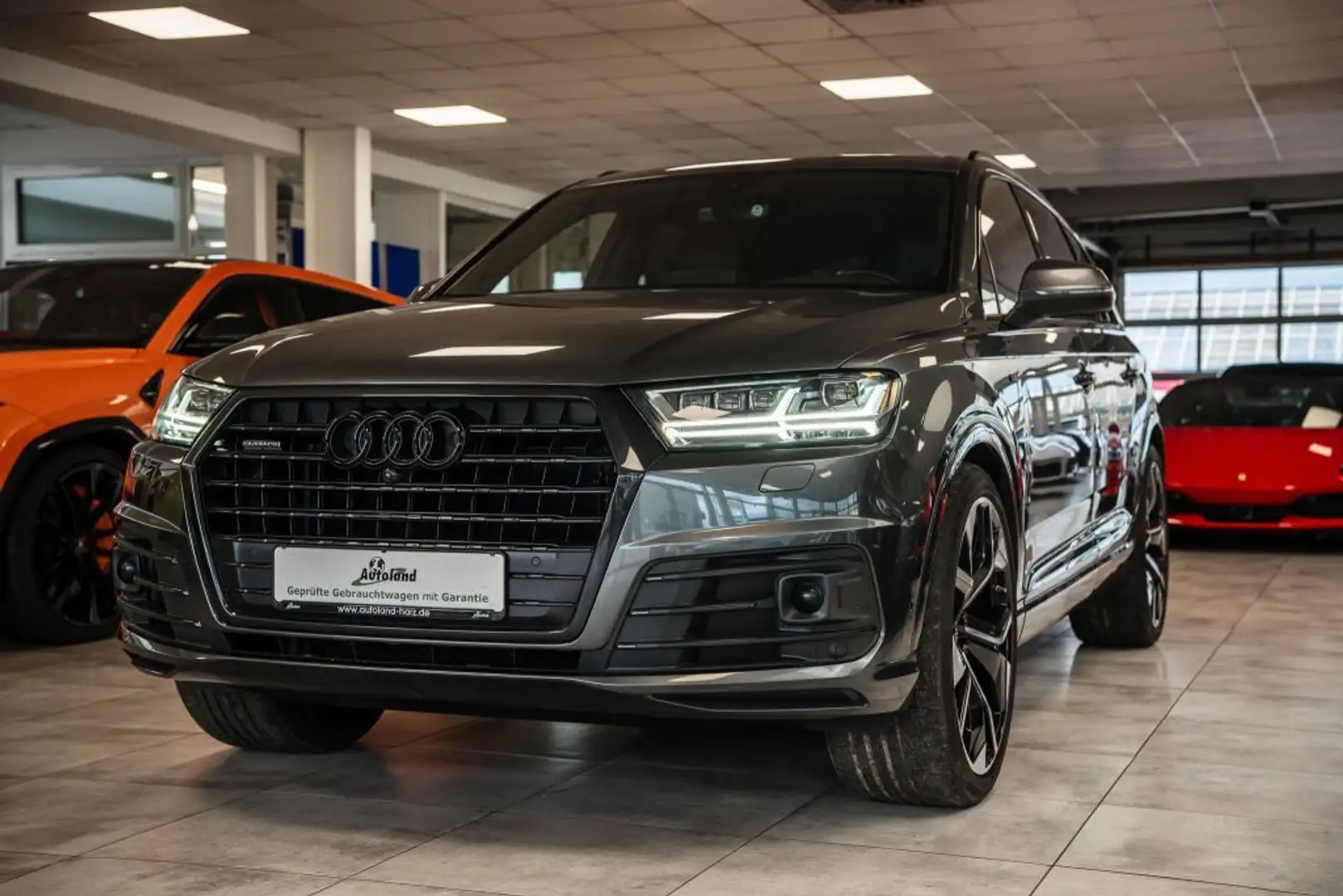 Audi Q7 3.0 TDI qu*Pano*Bose*LED+S-Line*HUD*AHK*Voll Grau - 1