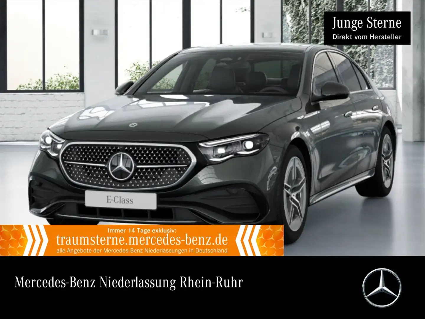 Mercedes-Benz E 450 d 4M AMG 360° Pano Distr. Spurhalt-Ass PTS Gris - 1