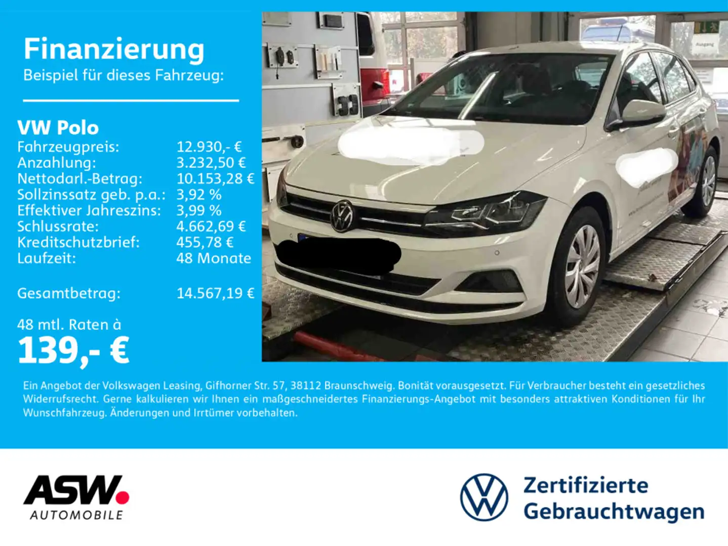 Volkswagen Polo Comfortline 1.0 MPI Klima Navi PDC Weiß - 1