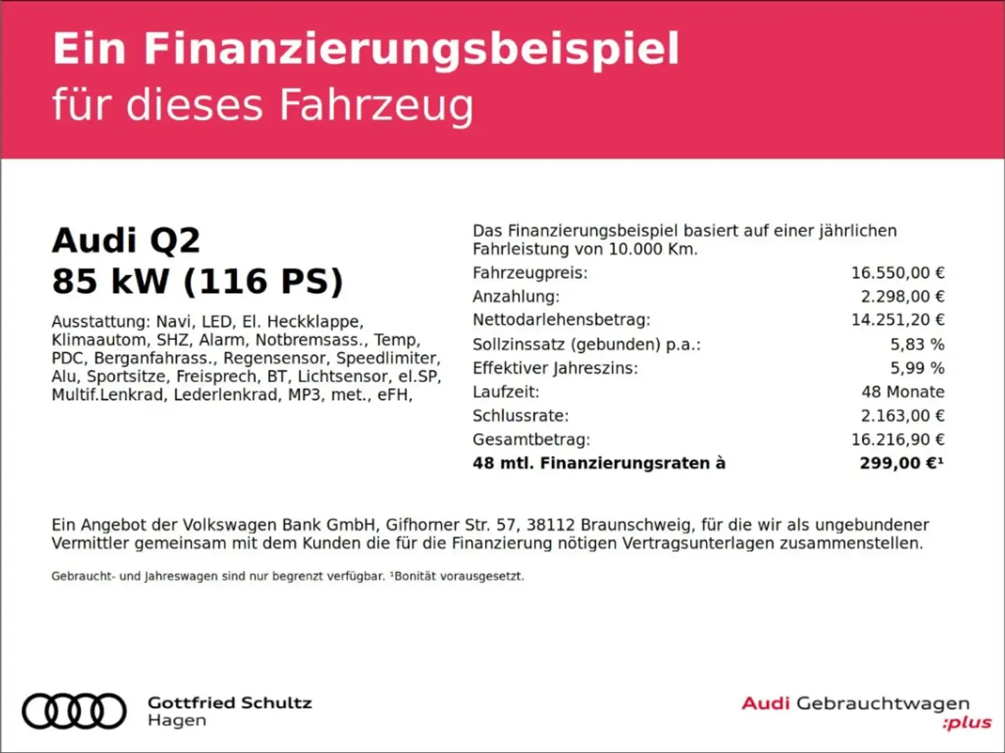 Audi Q2 1.0 TFSI LED NAV GRA SHZ PDC sport Noir - 2
