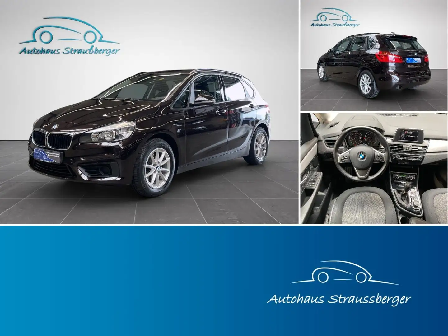 BMW 218 i Sitzheizung/Klimaanlage/Navi/Bluetooth Коричневый - 1