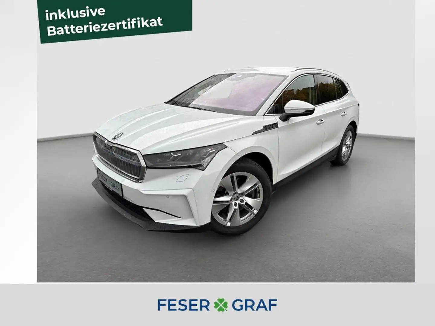 Skoda Enyaq 80X HUD AHK Matrix Keyless Leder Blanc - 1