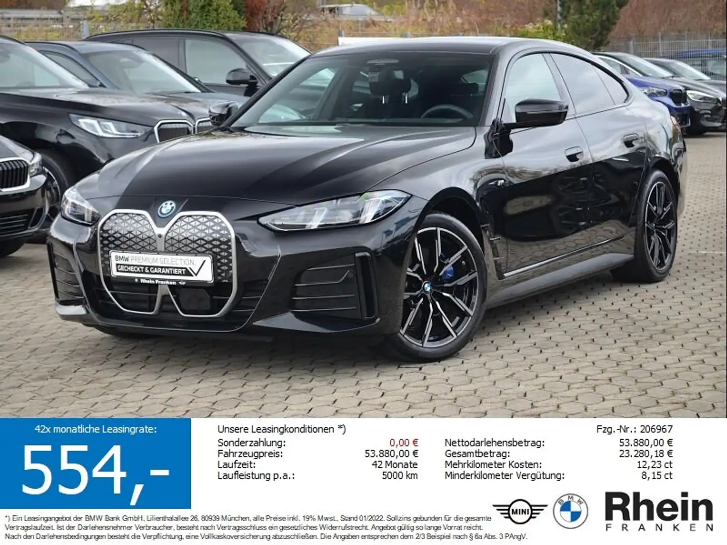 BMW i4 xDrive40 M Sport LiveCptProf.AHK.Ad.LED.ACC Schwarz - 1