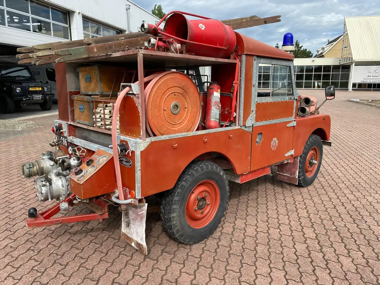 Land Rover Series 1 86 inch Fire Engine PATINA Ongerestaureerd origi, foto 11