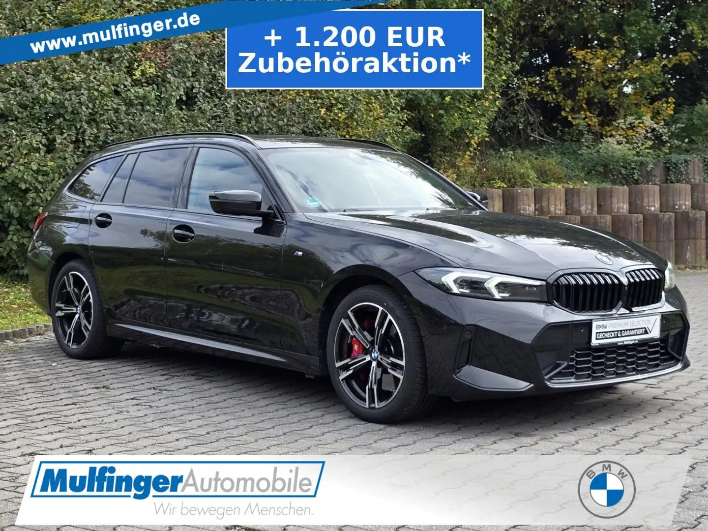 BMW 330 e T.M Sport Pro FACELIFT Leas.360 HUD Pano. LED Schwarz - 1