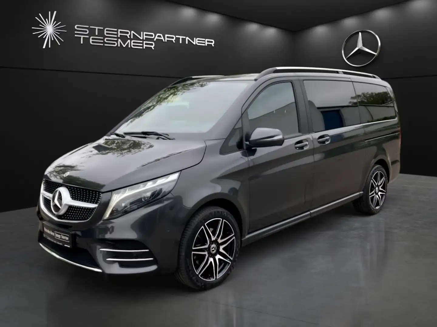 Mercedes-Benz V 220 d Edition Lang 4M AMG Standh+AHK2,5+LiegeP Grau - 2
