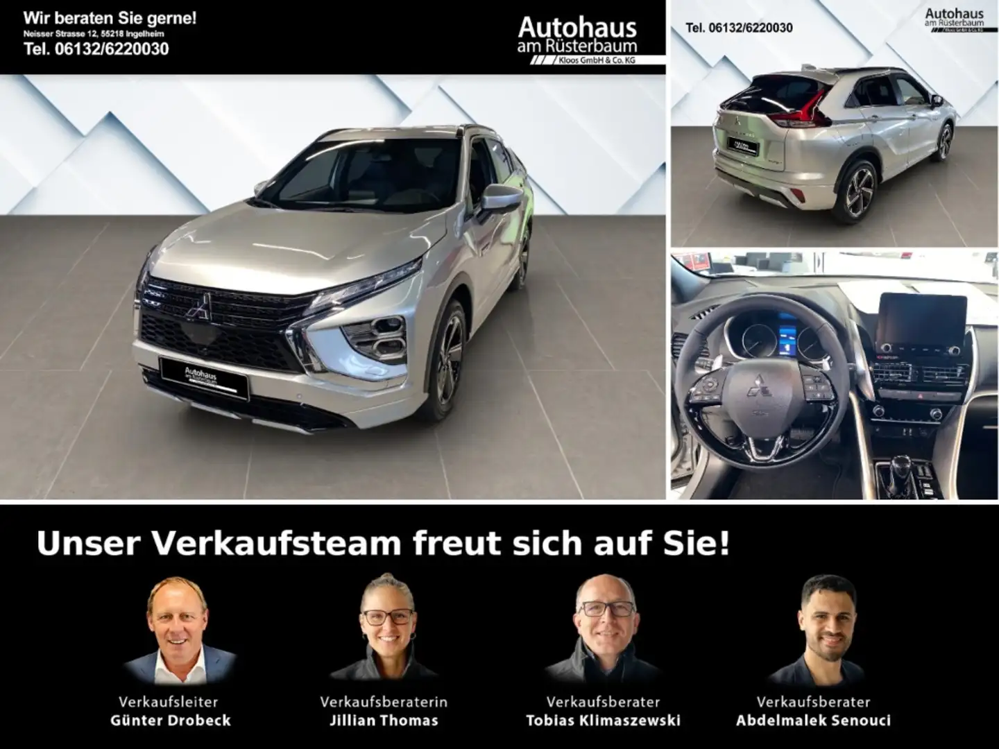 Mitsubishi Eclipse Cross PHEV 2.4 Select 4WD StandHZG Soundsystem 360 Kamer Zilver - 1
