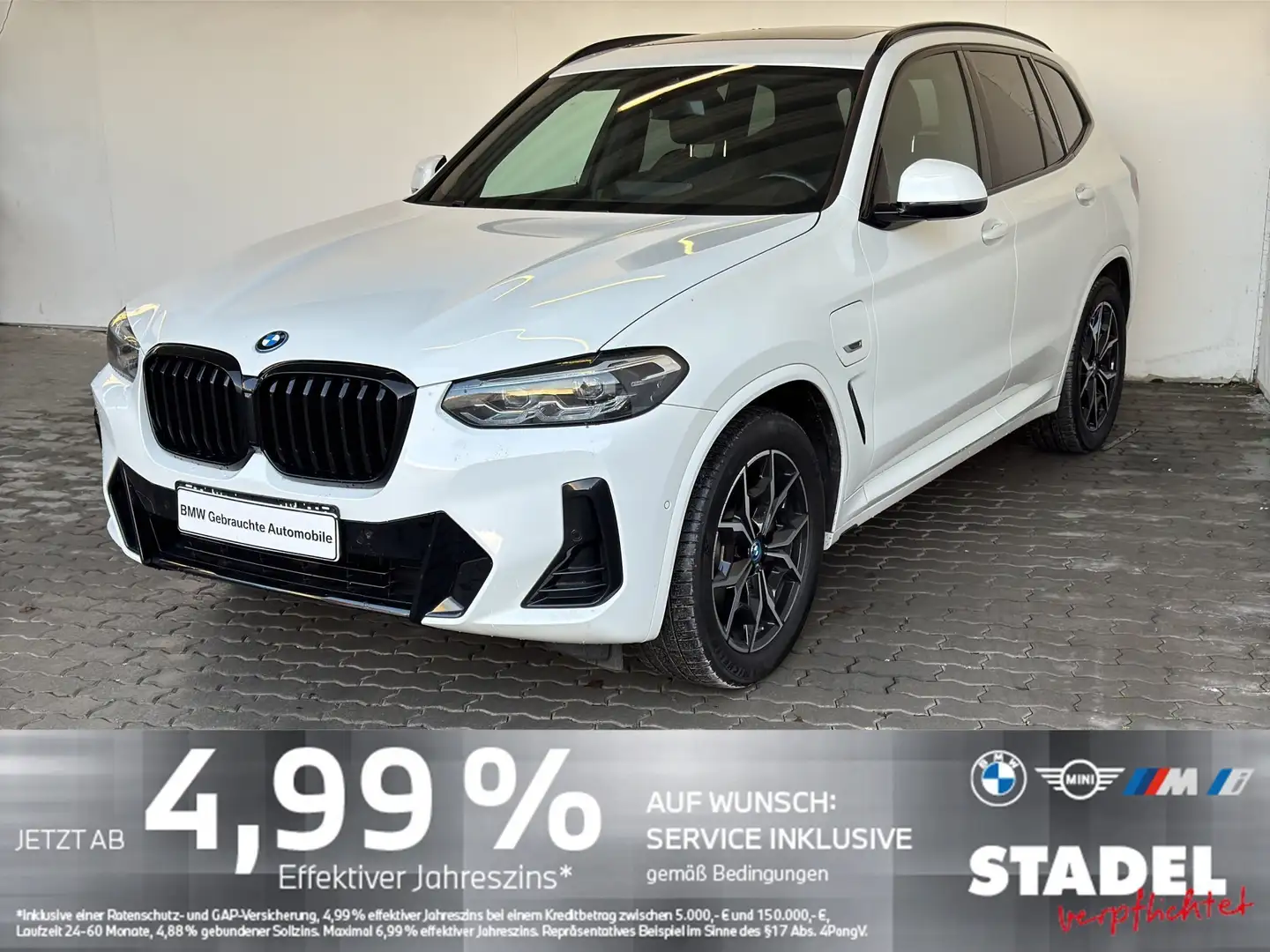 BMW X3 xDrive30e M Sport Navi.LED.RFK.AHK.Pano.HiFi Weiß - 2