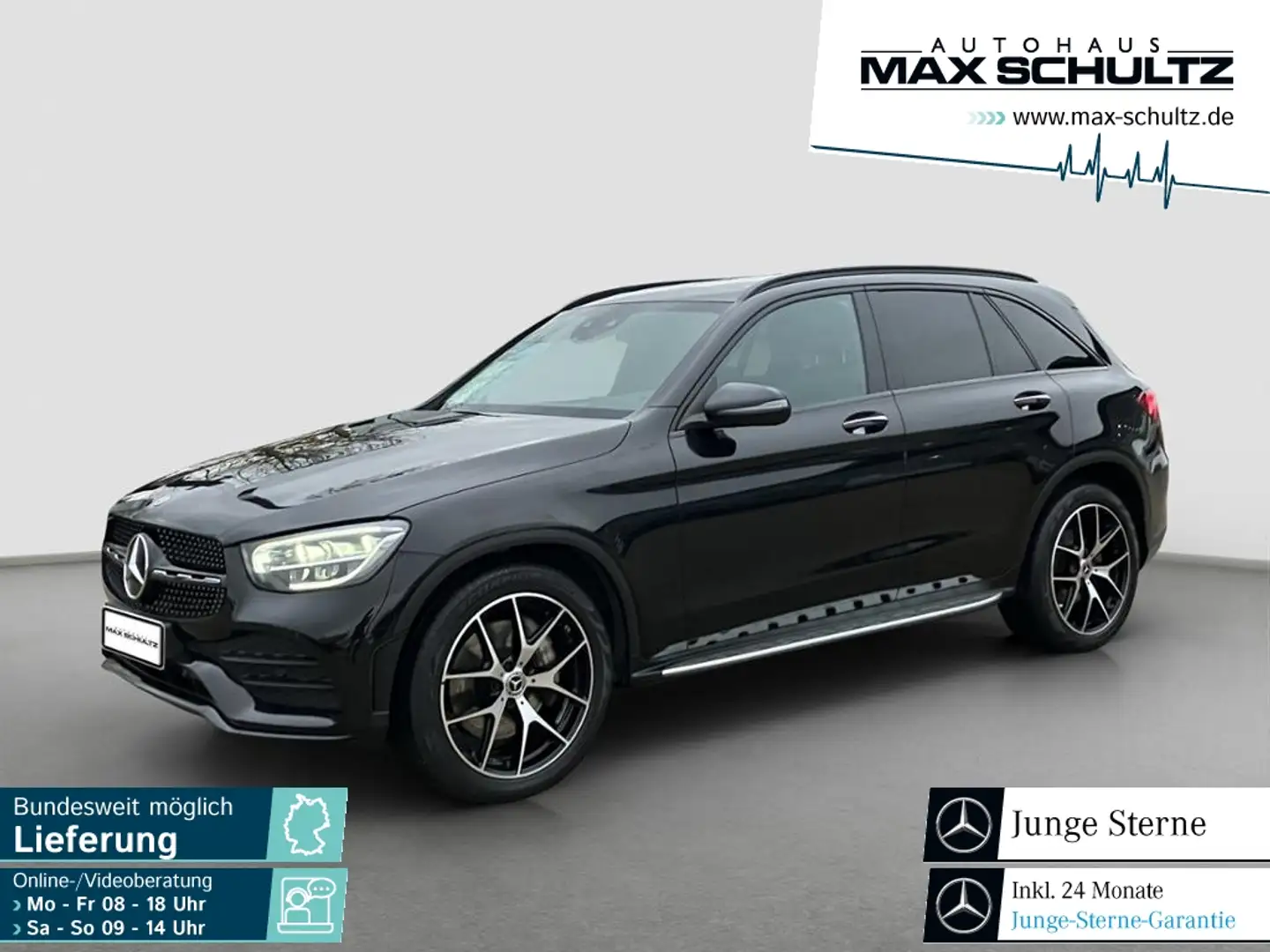 Mercedes-Benz GLC 400 d 4M AMG*NIGHT*HUD*PSD*AHZV*STHZG*DISTR* Schwarz - 1