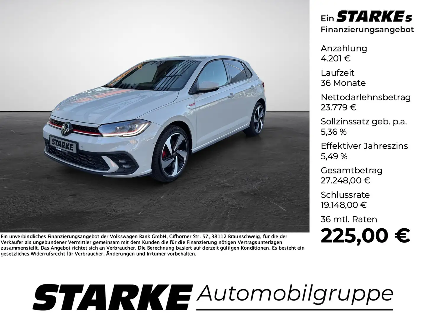 Volkswagen Polo GTI 2.0 TSI DSG Grijs - 1