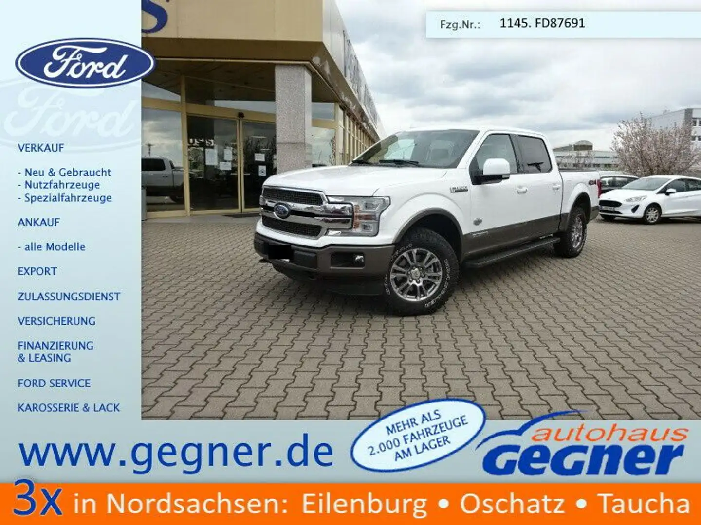 Ford F 150 Diesel King´s Ranch Supercrew 4x4 10-G-Aut Wit - 1