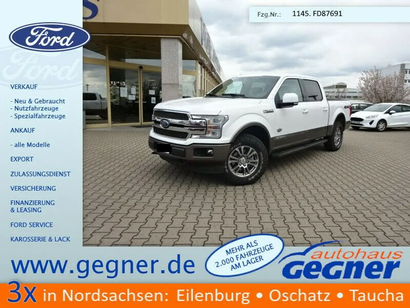 Ford F 150 Diesel King´s Ranch Supercrew 4x4 10-G-Aut Bílá - 1