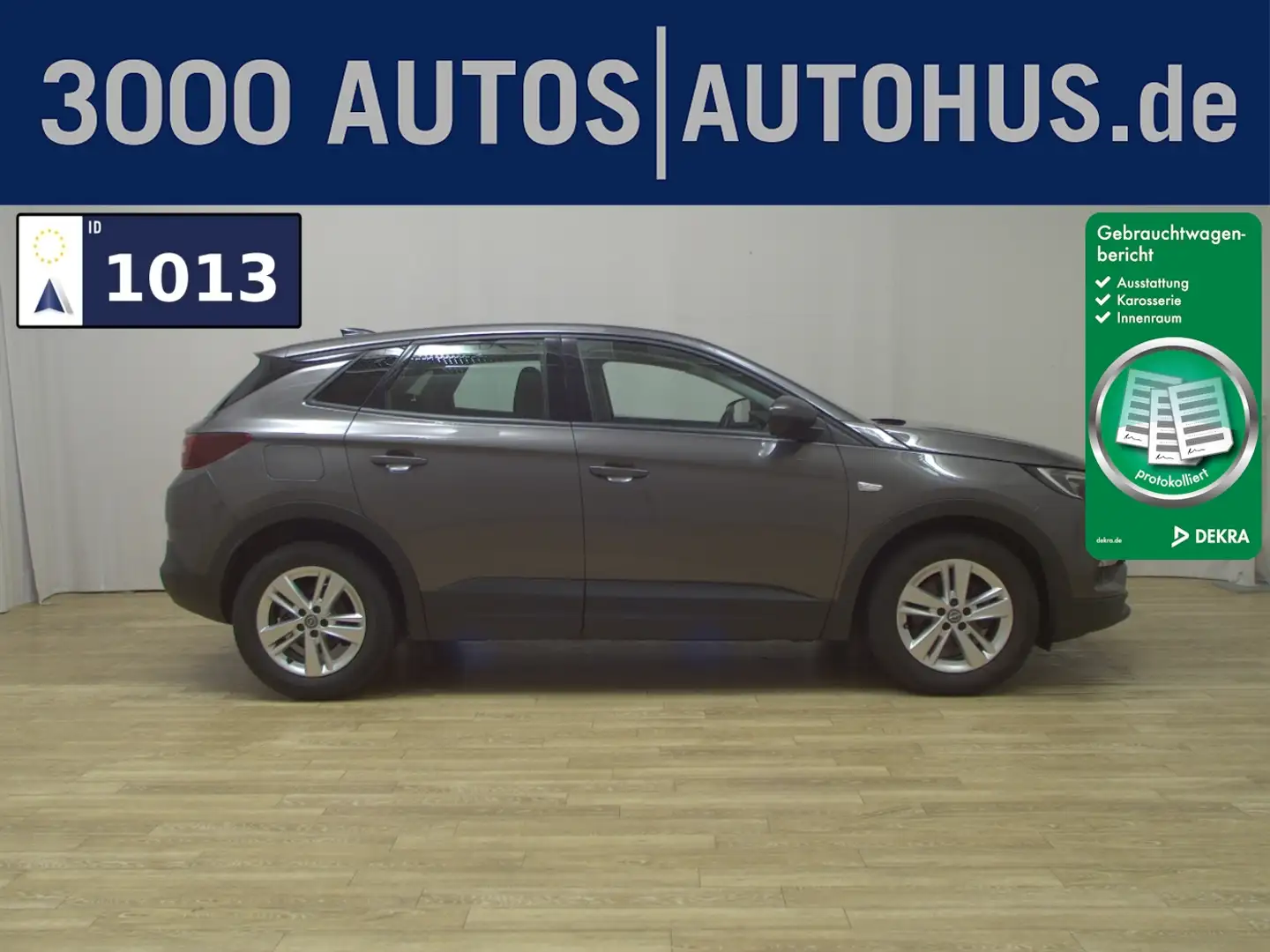 Opel Grandland X 1.2 Turbo Edition Navi LED PDC Gris - 1