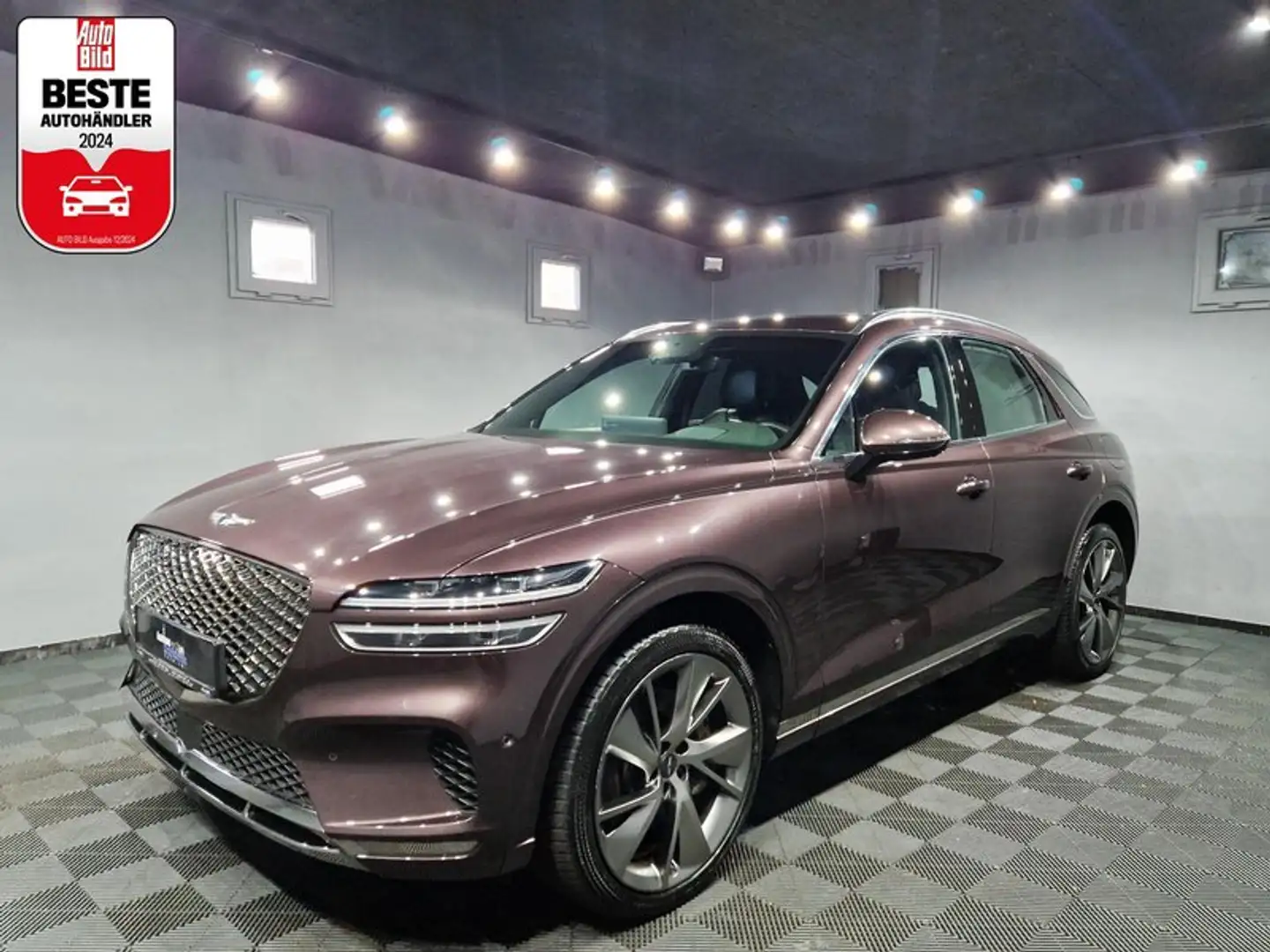 Genesis GV70 2.2 CRDI Luxus 4WD|AUTOM|LEDER|LED|NAVI|21 ZOLL Marrone - 1