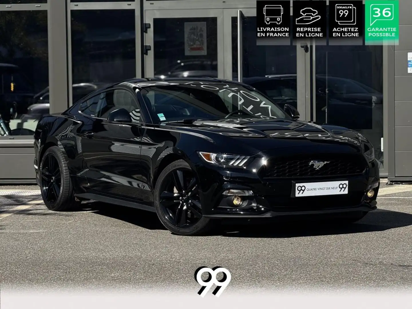 Ford Mustang 2.3 317CH ECOBOOST LIVRAISON REPRISE Zwart - 1