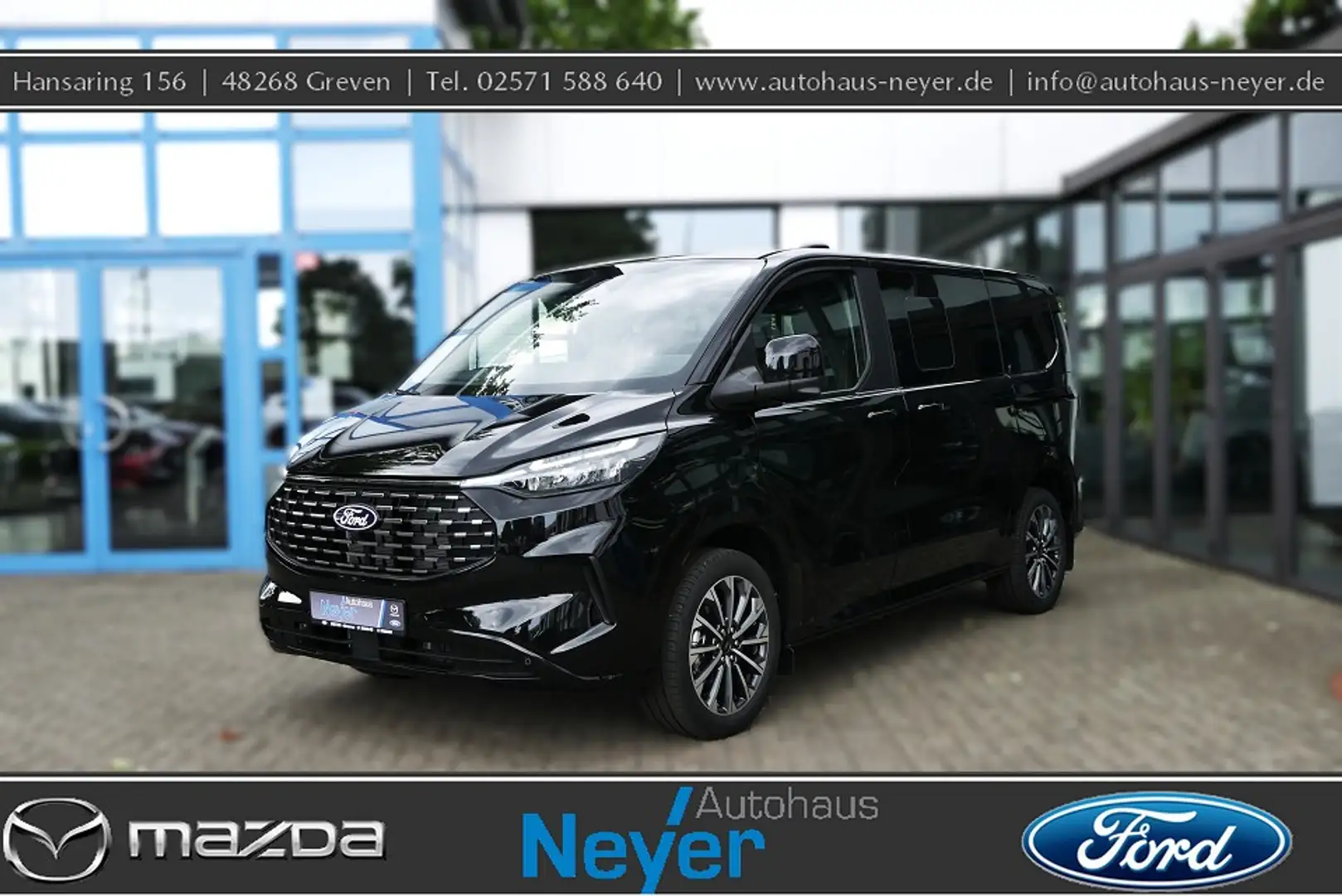 Ford Tourneo Custom Bus 320 L1 Titanium X FWD *5Jahre Garantie* *NAVI Schwarz - 1